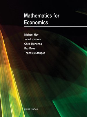 cover image of Mathematics for Economics